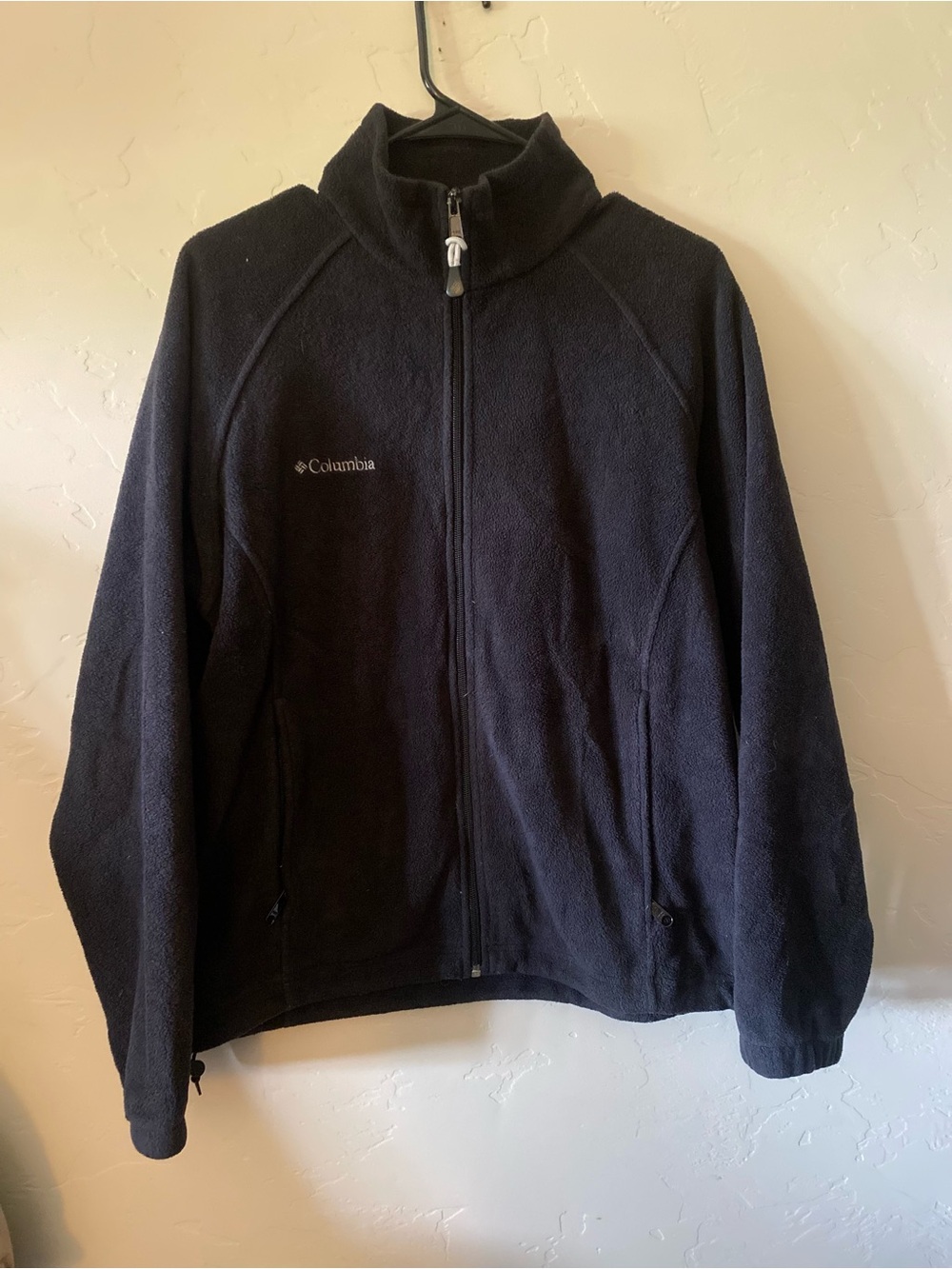 Columbia Kids Black Full-Zip Fleece Jacket with High Collar